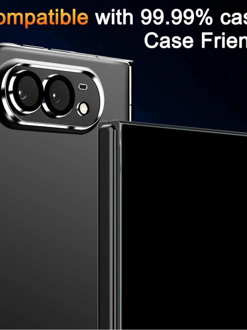 Foldable Smartphone with Privacy Display - Black